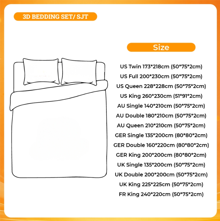3D BEDDING SET - Violet Evergarden Shop