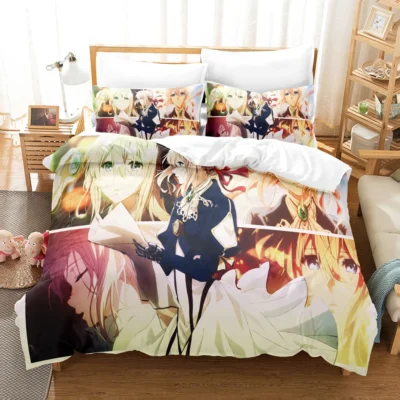 Hot Anime Violet Evergarden Wonderfull Bedding Sets