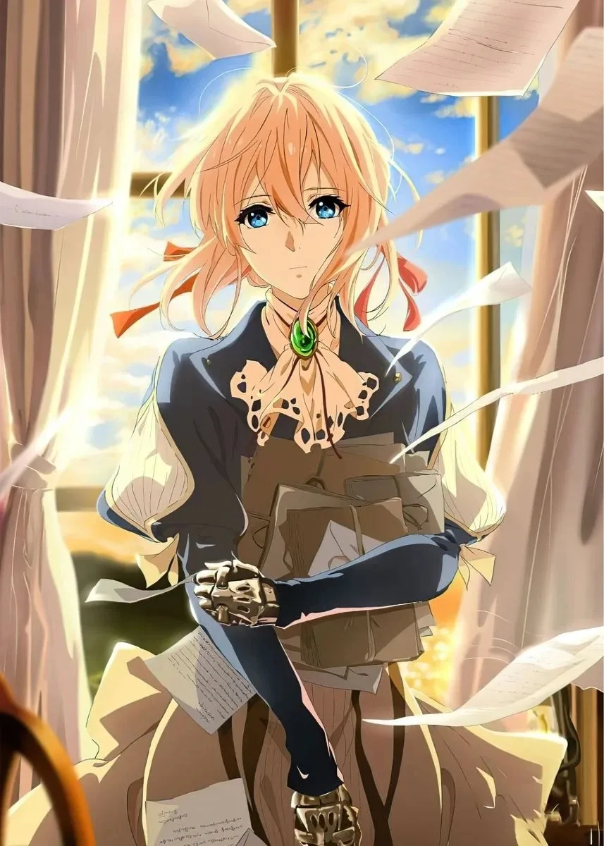 Anime Violet Evergarden Violet Character So Beautifull Canvas Poster