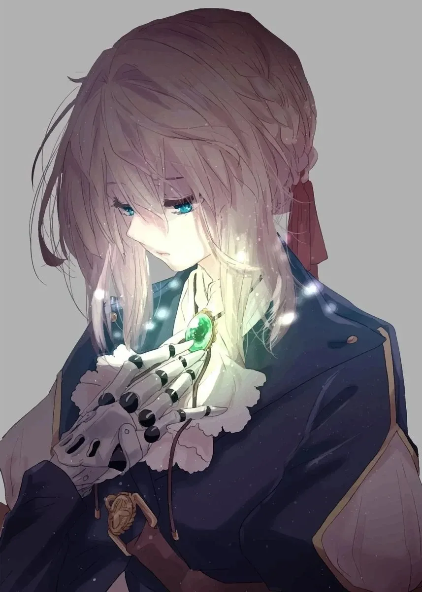 Hot Anime Violet Evergarden Retro Canvas Poster