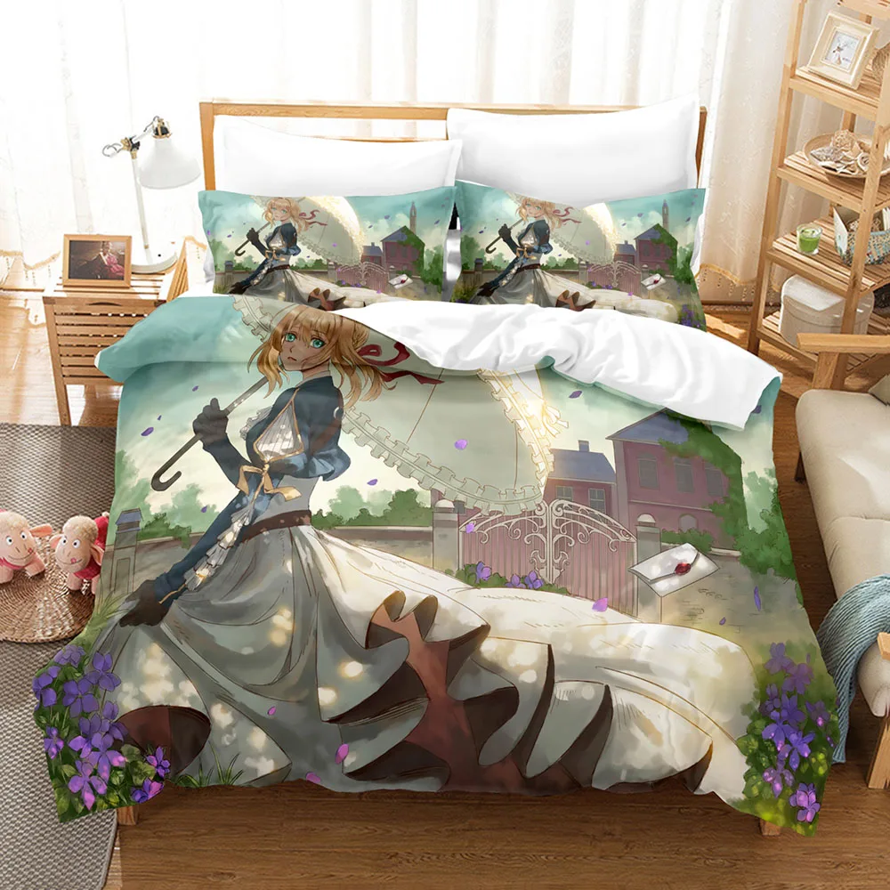 New Collection Violet Evergarden Colorfull Bedding Sets