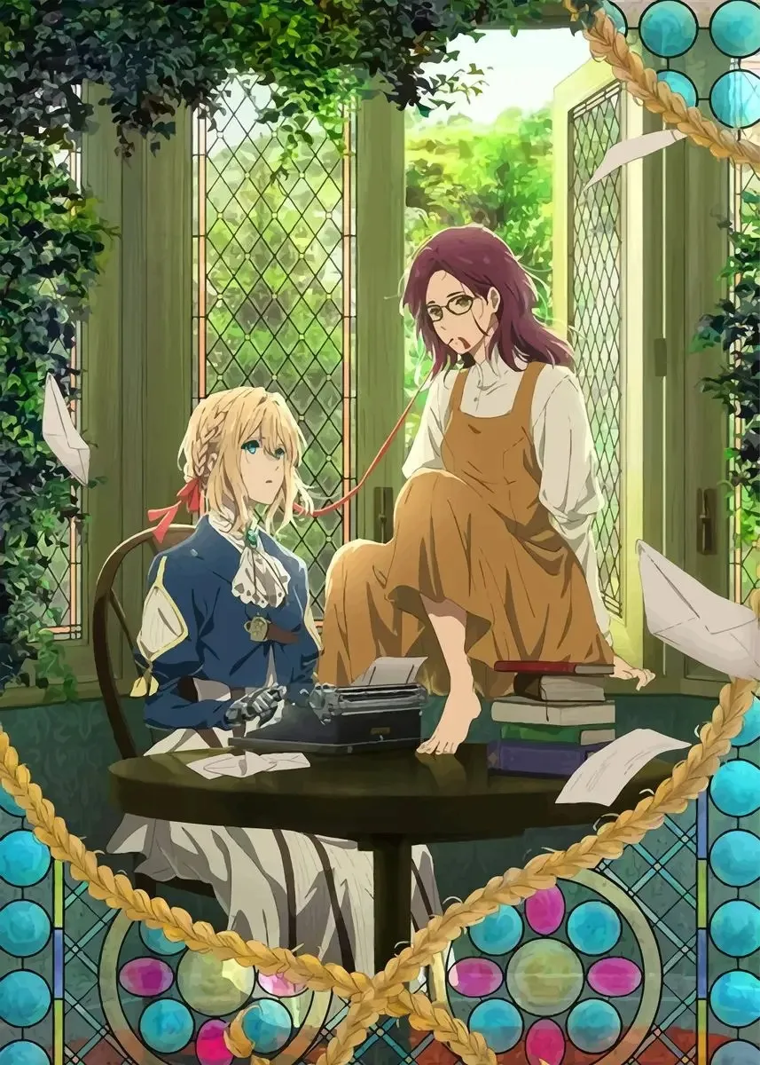Anime Violet Evergarden Characters Canvas Poster