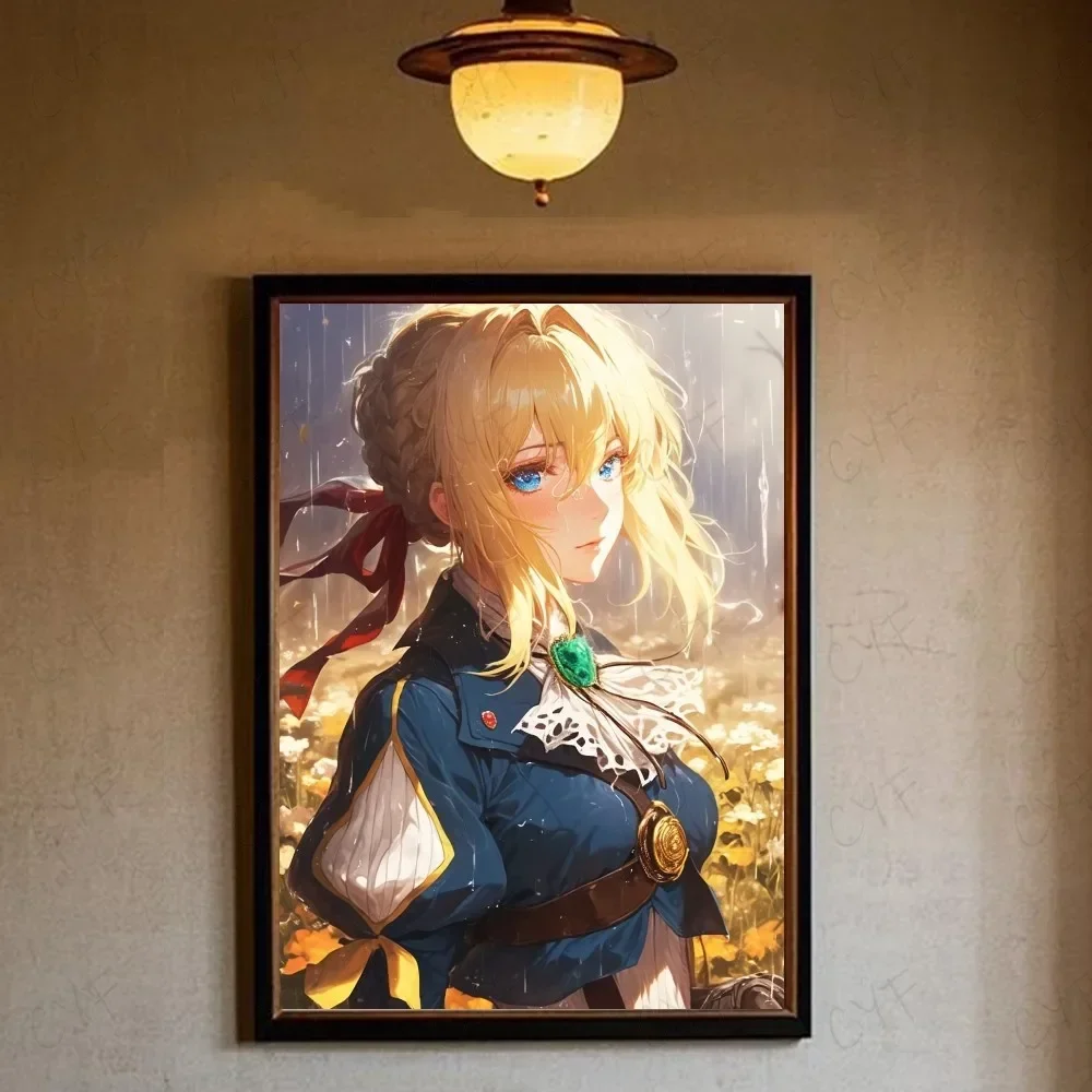 Anime Violet Evergarden Violet Character Vintage Wall Art