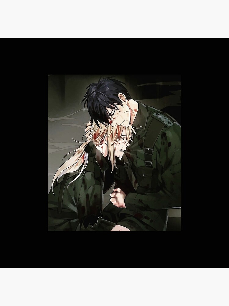 Violet Evergarden And Gilbert Retro Design Throw Pillow - Image 2