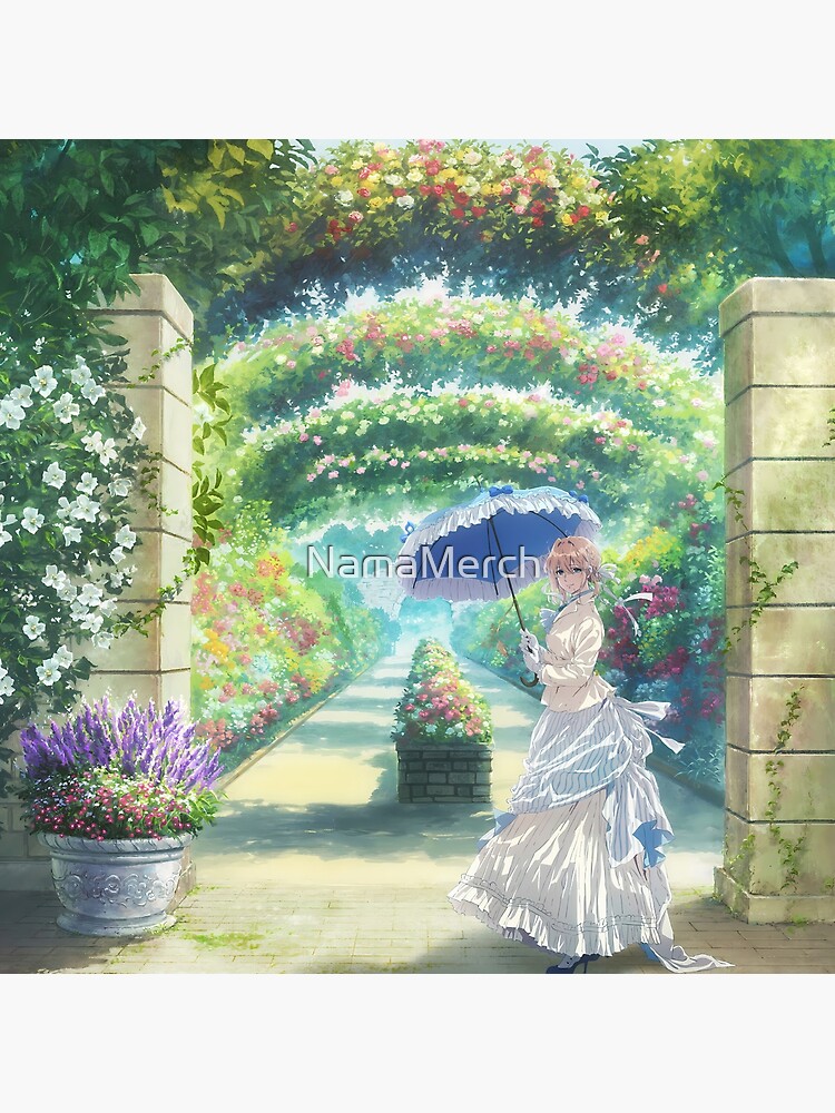 Anime Violet Evergarden Garden Walk Tapestry - Image 2