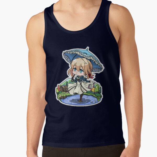 Anime Violet Evergarden - Chibi Violet Character Tank Top - Image 5