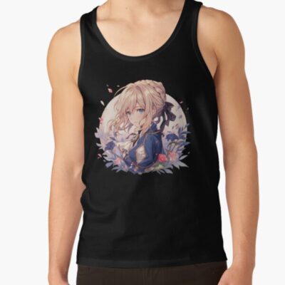 Violet Evergarden So Beautifull Floral Graphic Tank Top