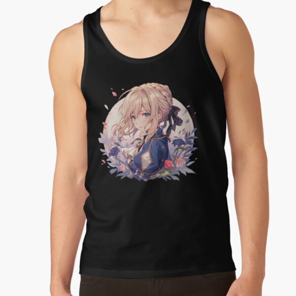 Violet Evergarden So Beautifull Floral Graphic Tank Top