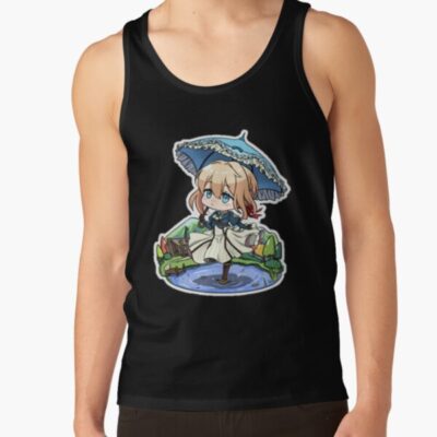 Anime Violet Evergarden - Chibi Violet Character Tank Top