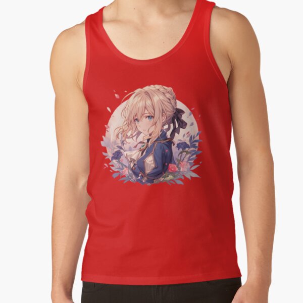 Violet Evergarden So Beautifull Floral Graphic Tank Top - Image 4