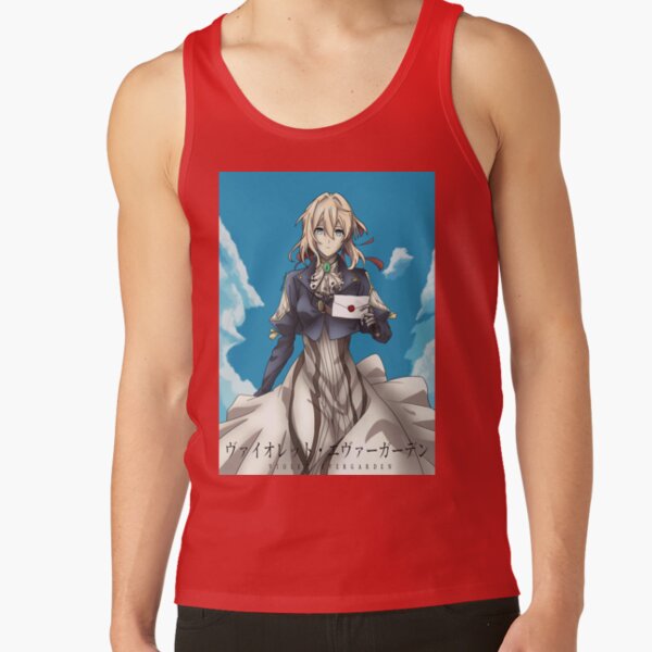Violet Evergarden Blue Sky Letter Tank Top - Image 4