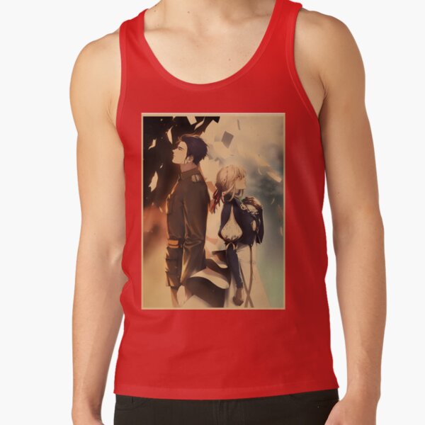 New Collection Violet Evergarden Retro Graphic Tank Top - Image 4