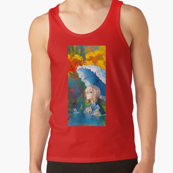 Violet Evergarden Umbrella Lake Tank Top - Image 4