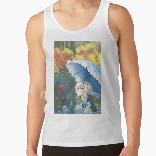 Anime Violet Evergarden - Violet Character And Lake Tank Top