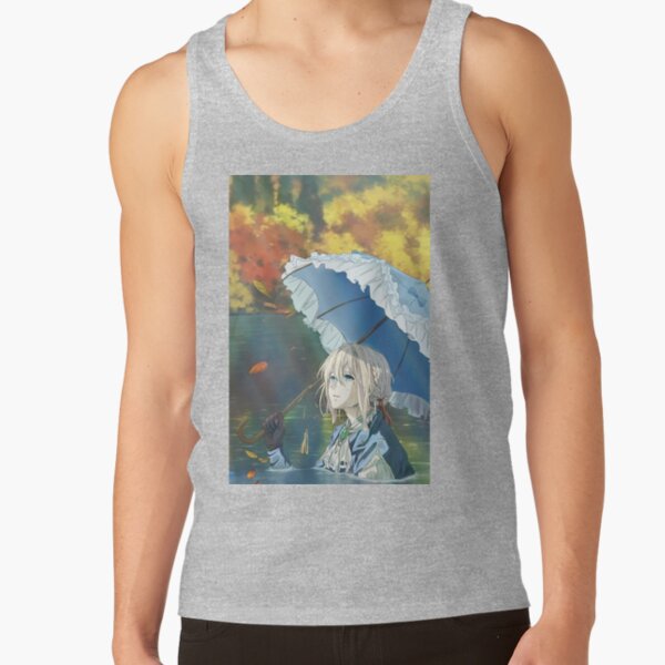 Anime Violet Evergarden - Violet Character And Lake Tank Top - Image 3