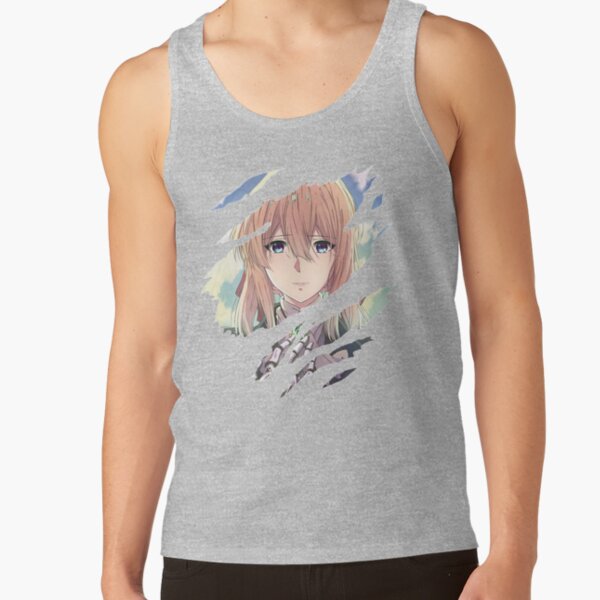 New Collection Violet Evergarden Ripped Graphic Tank Top - Image 3