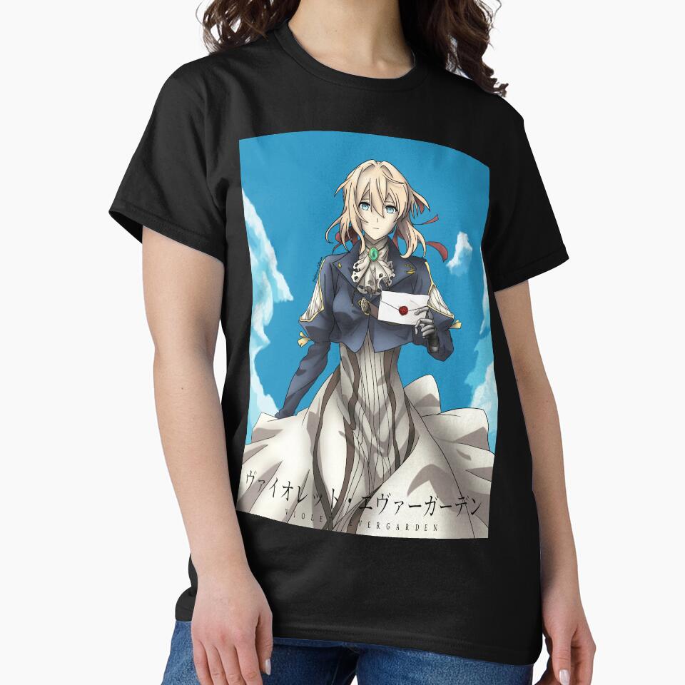 Violet Evergarden Blue Sky Letter T-shirt