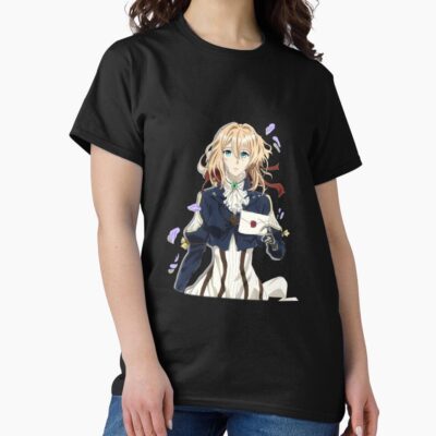 Anime Violet Evergarden Holding Letter T-shirt