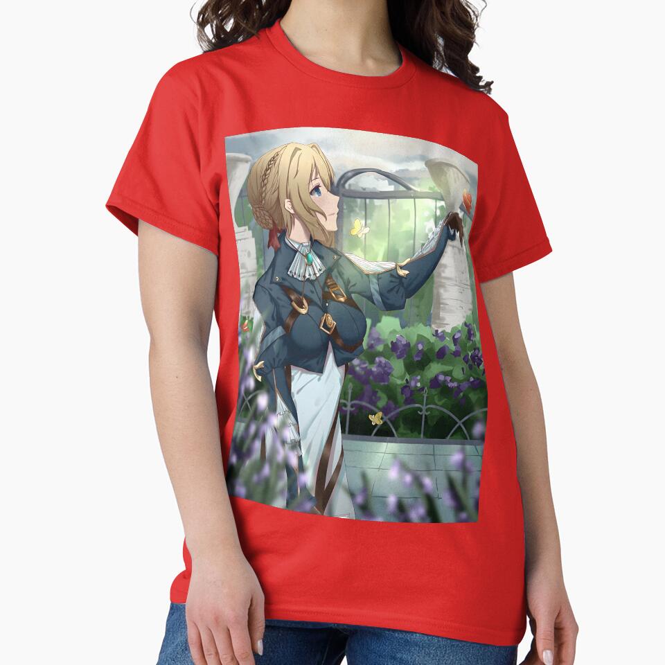 Violet Evergarden Beautiful Cover Photo T-shirt - Image 5