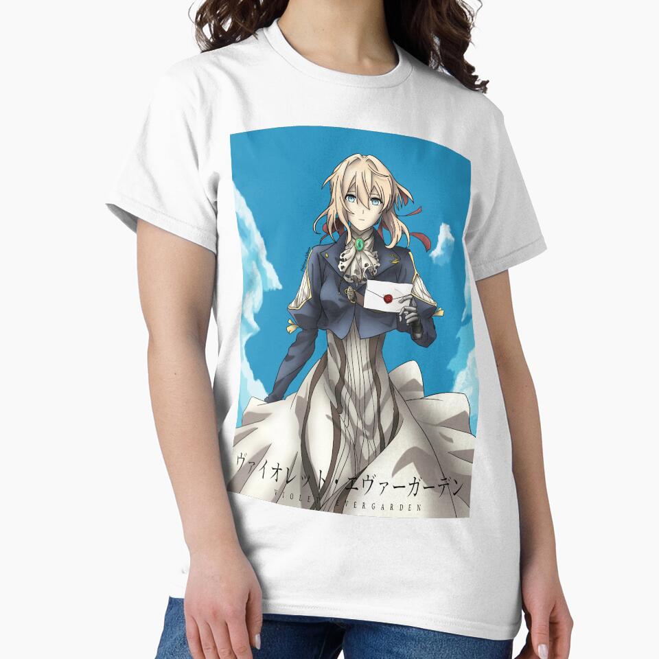 Violet Evergarden Blue Sky Letter T-shirt - Image 2