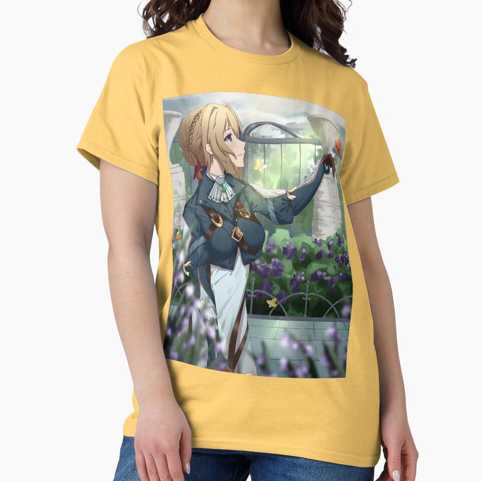 Violet Evergarden Beautiful Cover Photo T-shirt - Image 6