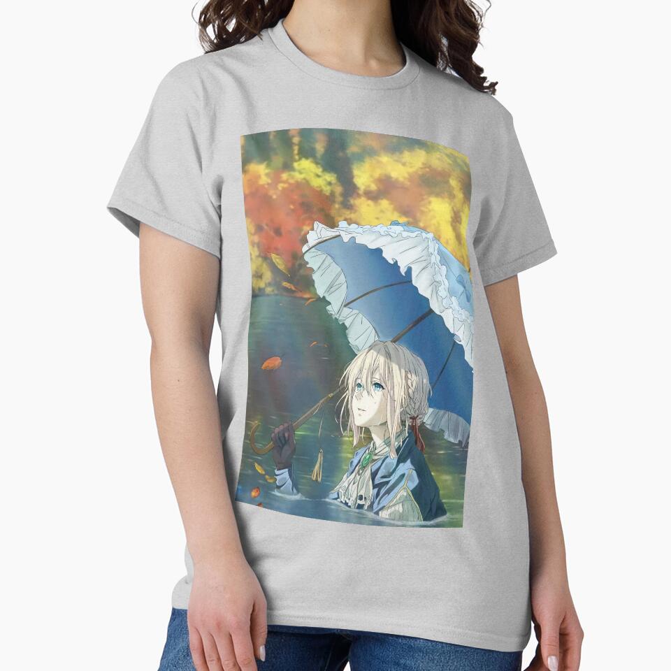 Anime Violet Evergarden - Violet Character And Lake T-shirt - Image 3