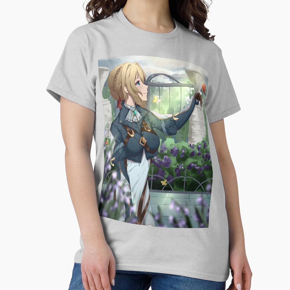 Violet Evergarden Beautiful Cover Photo T-shirt - Image 3
