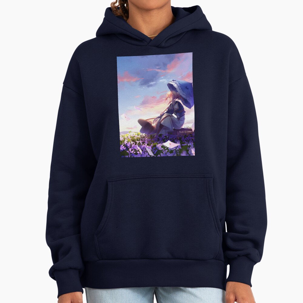 Violet Evergardan Beautiful Cover Image Hoodie - Image 5