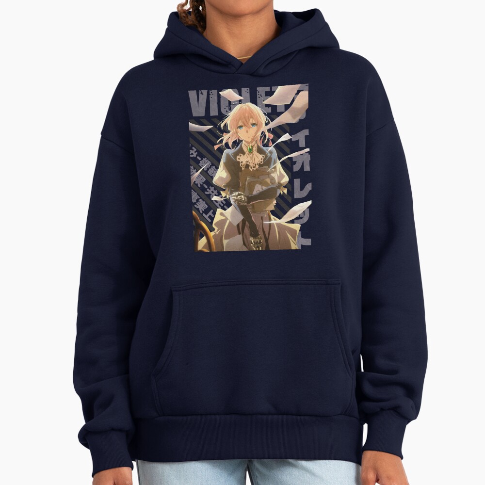 Hot Anime Violet Evergarden Vintage Typography Hoodie - Image 5