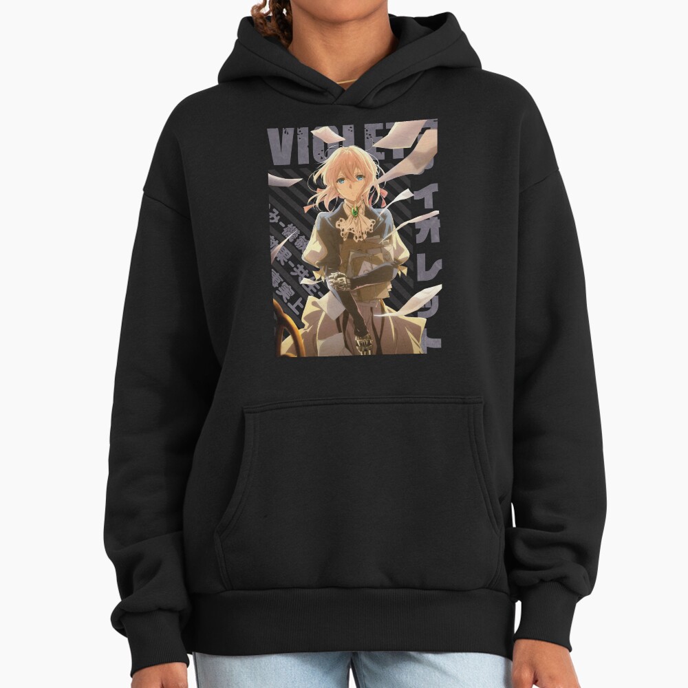 Hot Anime Violet Evergarden Vintage Typography Hoodie