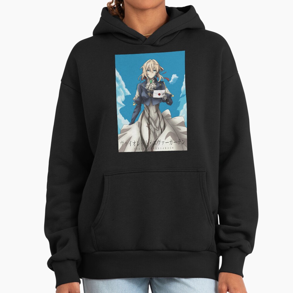 Violet Evergarden Blue Sky Letter Hoodie - Image 3