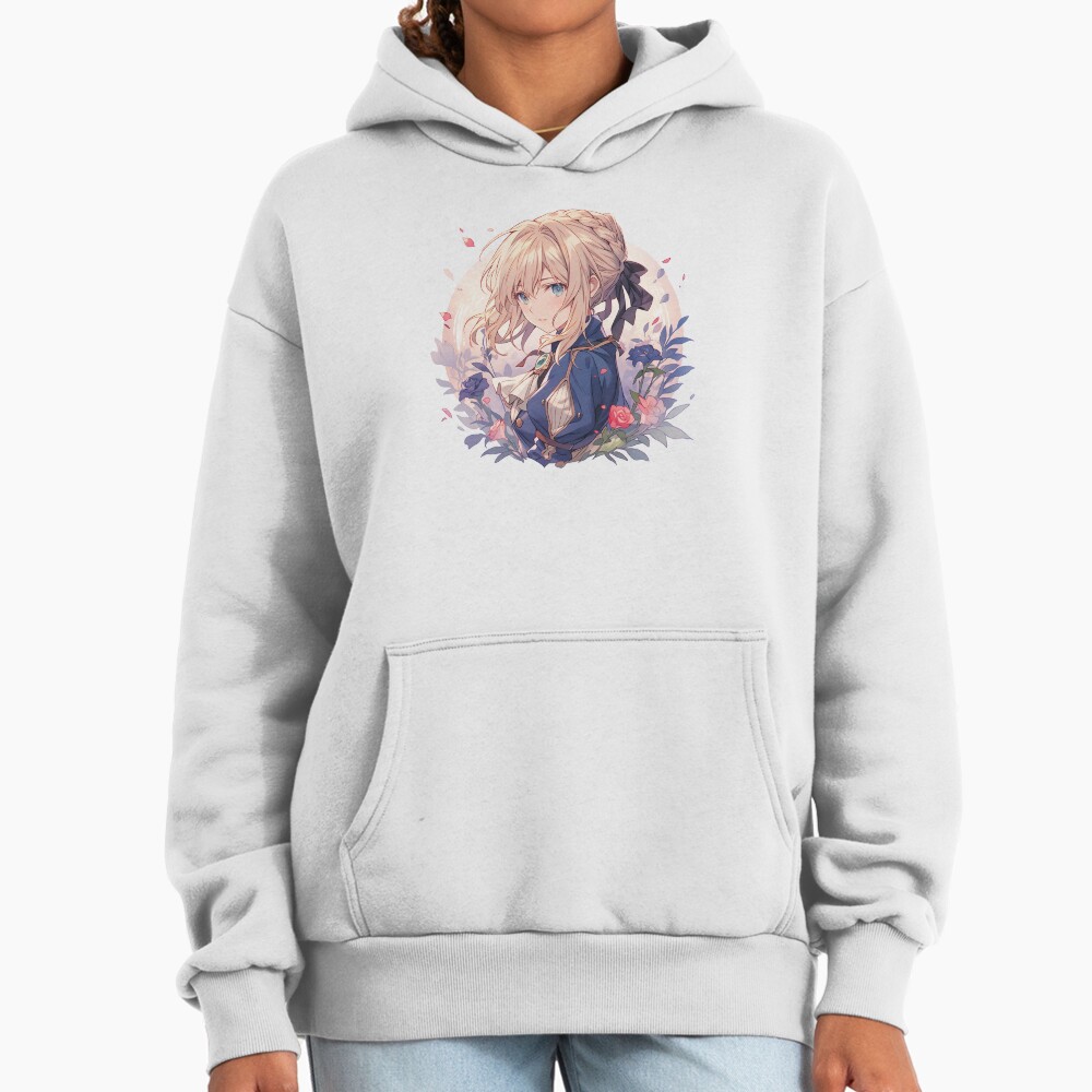 Violet Evergarden So Beautifull Floral Graphic Hoodie - Image 2
