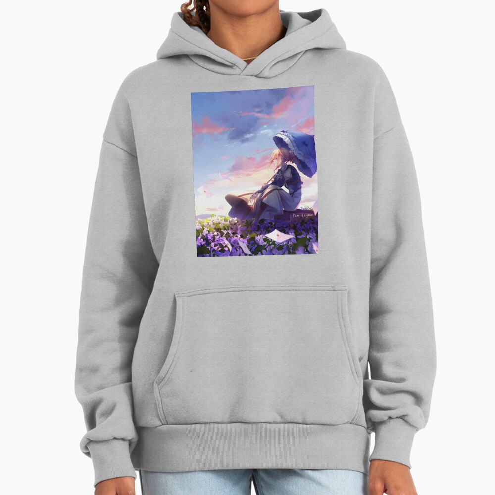 Violet Evergardan Beautiful Cover Image Hoodie - Image 4