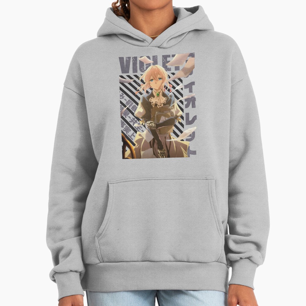 Hot Anime Violet Evergarden Vintage Typography Hoodie - Image 4