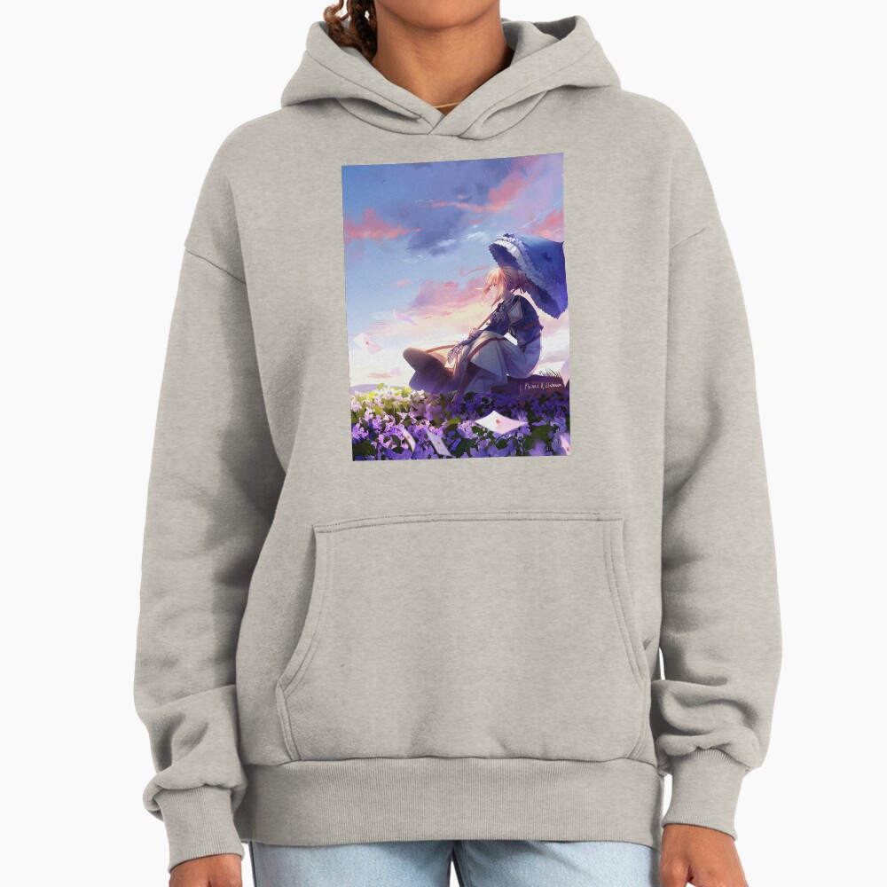 Violet Evergardan Beautiful Cover Image Hoodie - Image 3