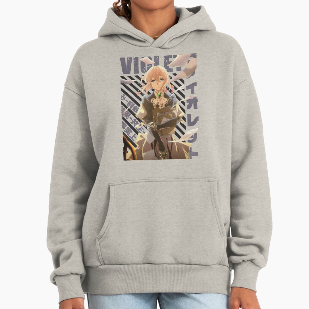 Hot Anime Violet Evergarden Vintage Typography Hoodie - Image 3