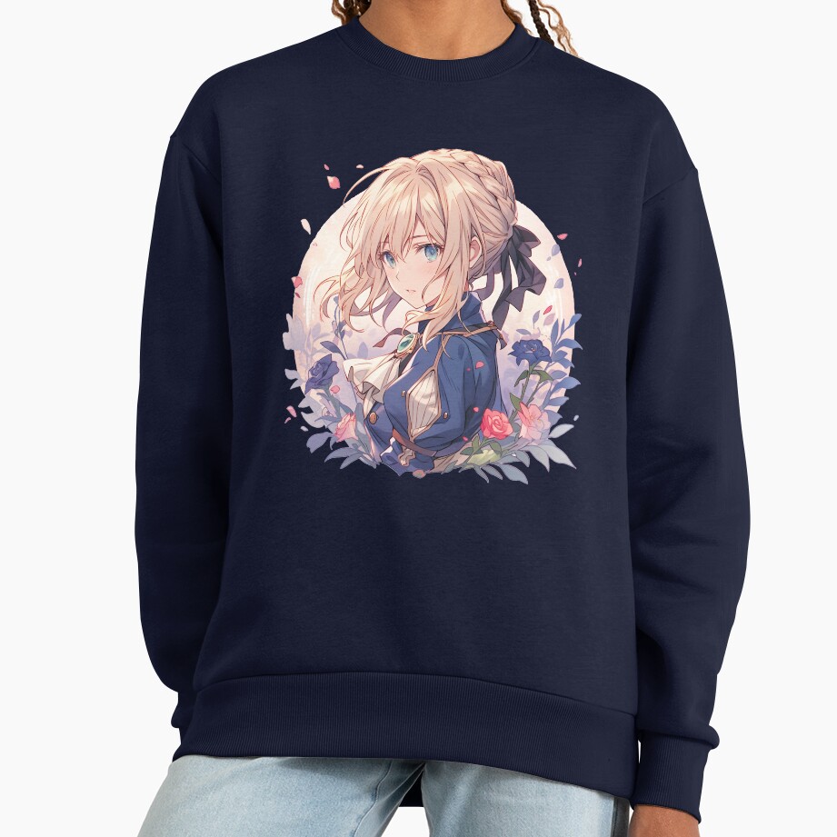 Violet Evergarden So Beautifull Floral Graphic Sweatshirt