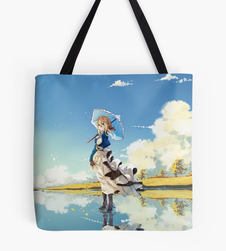 Anime Violet Evergarden Colorfull Tote Bag