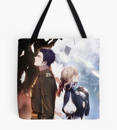 Violet Evergarden Cute Couple Tote Bag