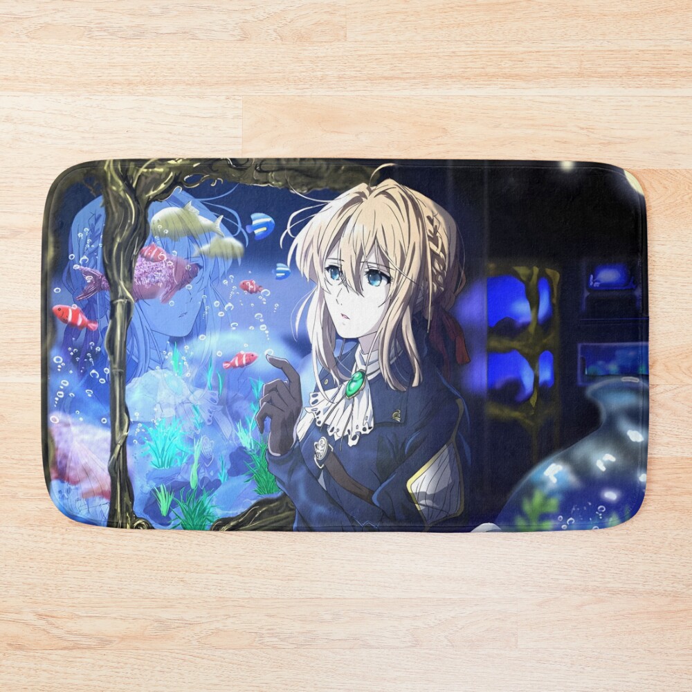 Violet Evergarden Beautiful Violet Character Bath Mat