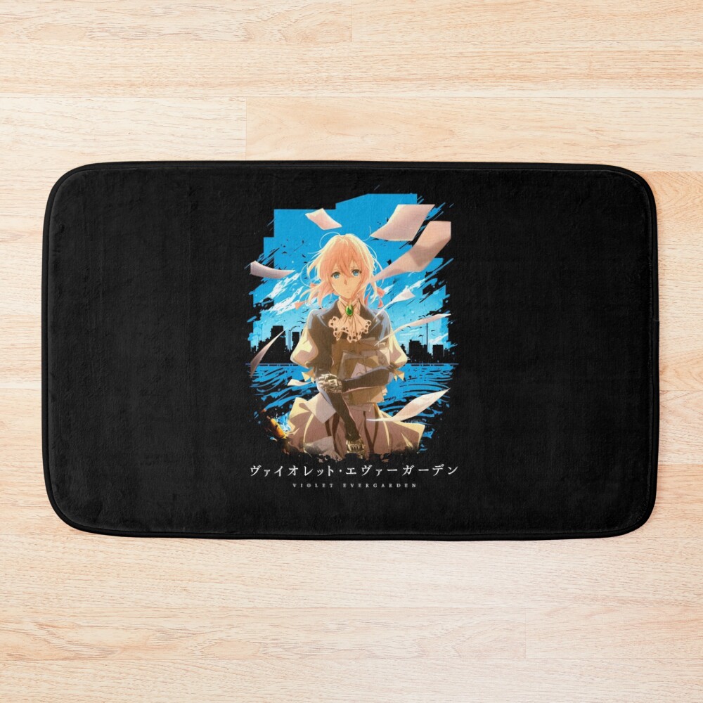 Violet Evergarden Healing Through Words Bath Mat