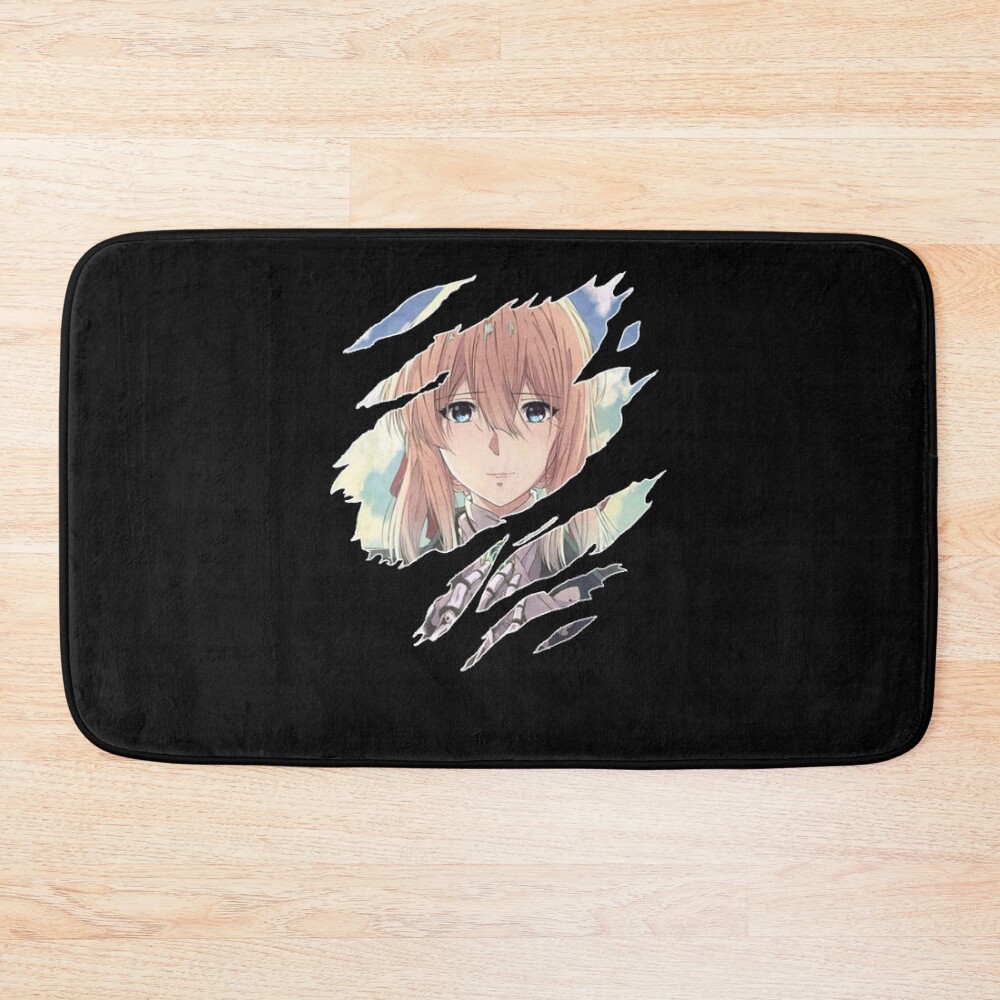 New Design Violet Evergarden Violet Character Bath Mat