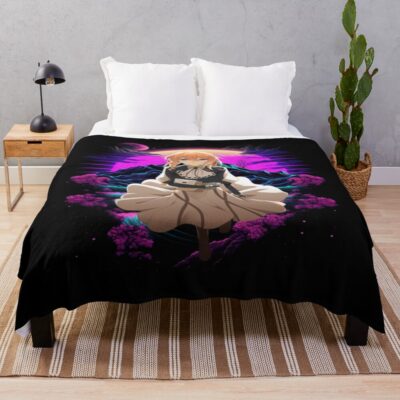 Violet Evergarden Touching Character Development Throw Blanket
