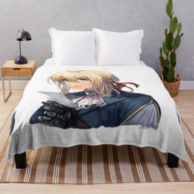 Violet Evergarden The Magic Of The Internet Throw Blanket