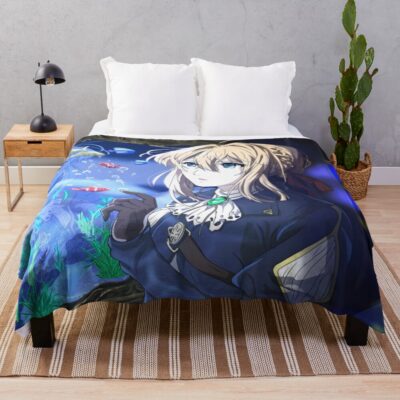 Violet Evergarden Beautiful Cover Photo Throw Blanket