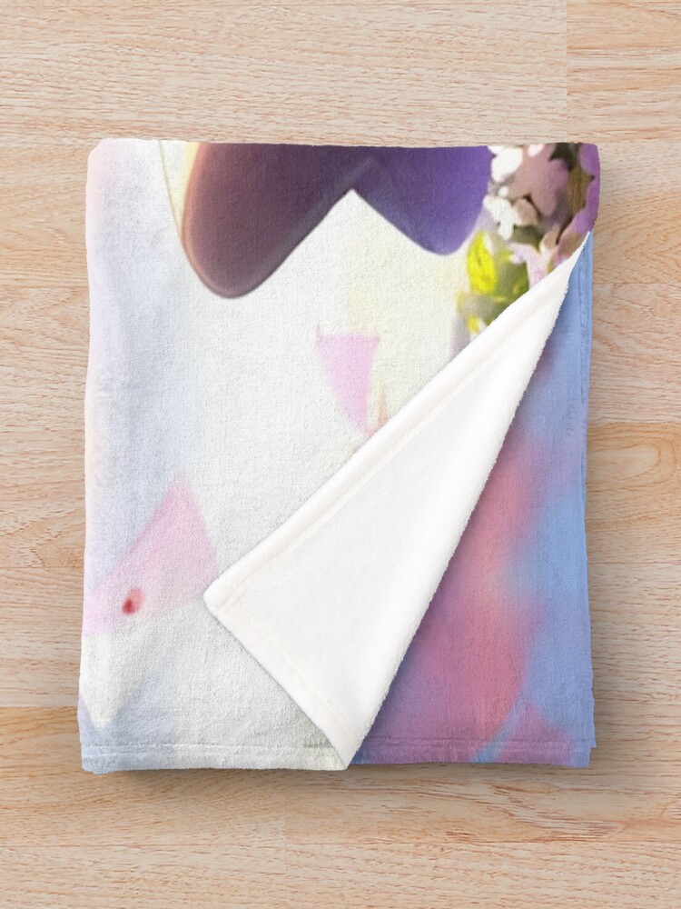 Violet Evergardan Beautiful Cover Image Throw Blanket - Image 2