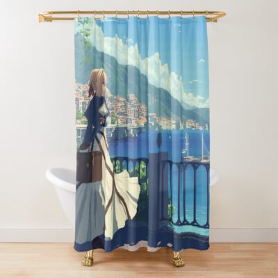 New Collection Violet Evergarden Seafront Shower Curtain