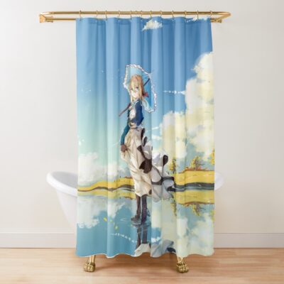 Anime Violet Evergarden Colorfull Shower Curtain