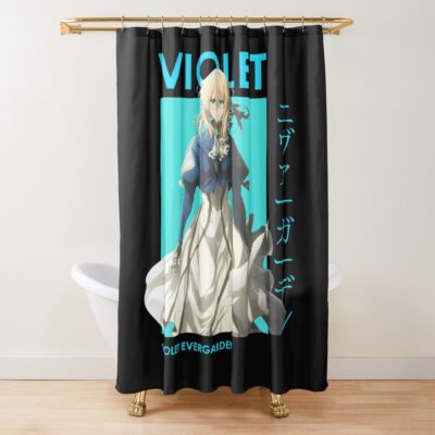 Violet Evergarden Anime Vintage Design Shower Curtain