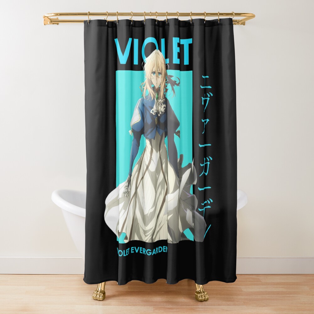 Violet Evergarden Anime Vintage Design Shower Curtain